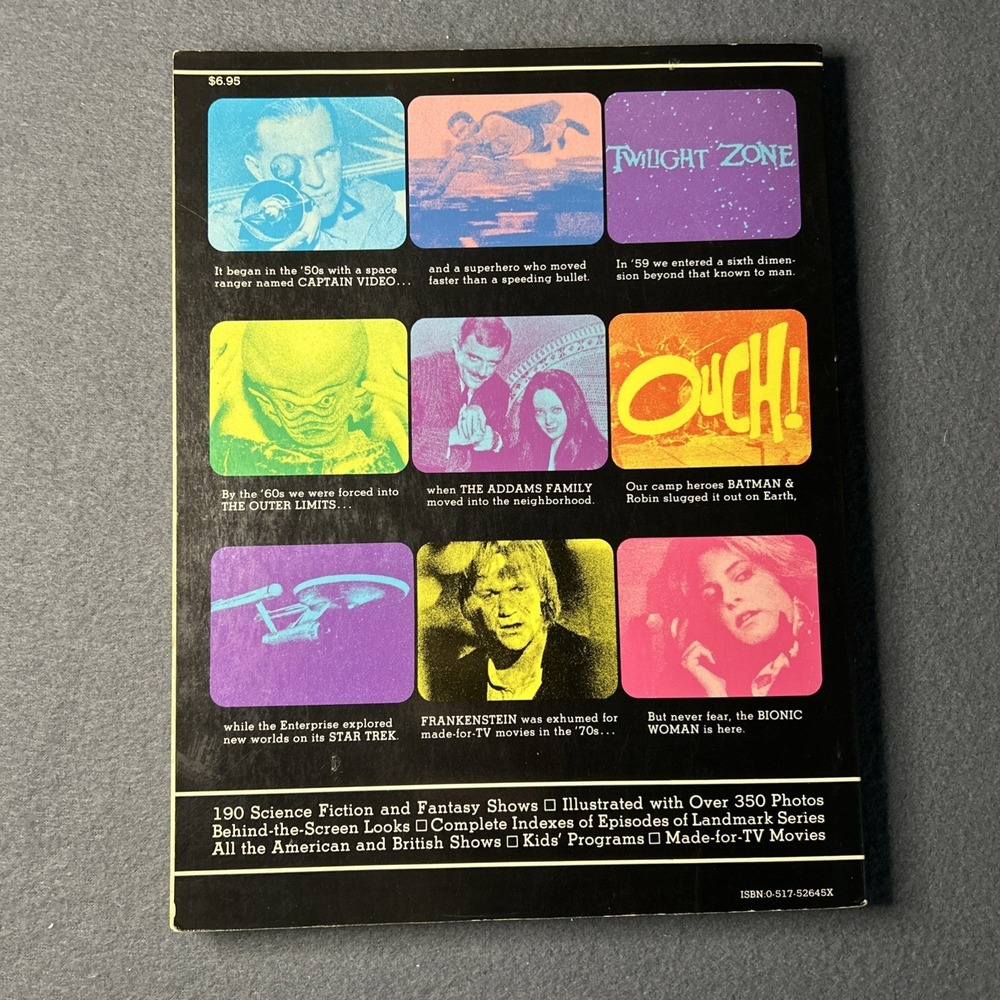 FANTASTIC TELEVISION Gary Gerani Paul Schulman 1977 Harmony Books Vintage Movies - Picture 2 of 12